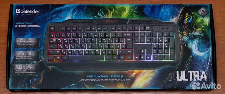 Клавиатура с подсветкой Defender ultra