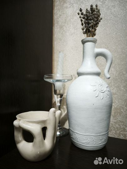 Декор для дома подсвечники, ваза