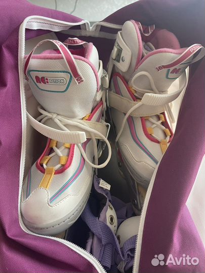 Ролики женские с сумкой и защитой