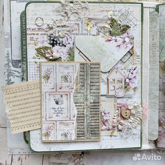 Альбом для фото ручной работы в стиле бохо