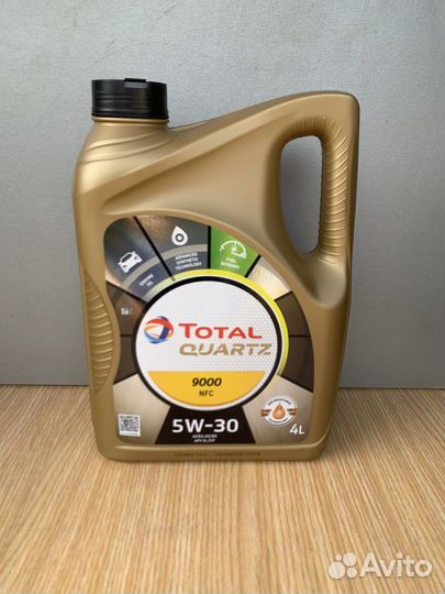 Масло моторное total quartz 9000 NFC 5W-30 4литра