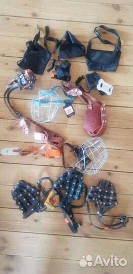 Ошейники, поводки, шлейки