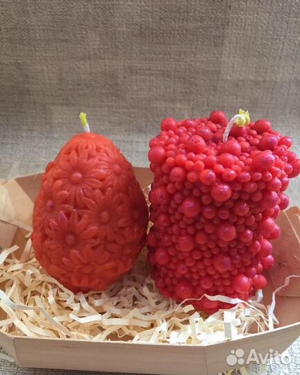 Свечи восковые, подарок на Пасху