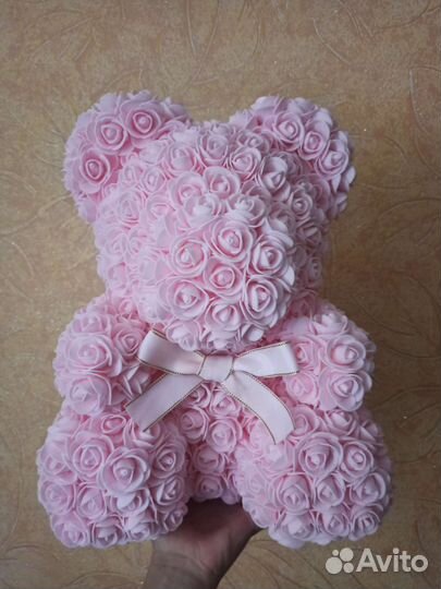 Мишки из фоамирановых роз