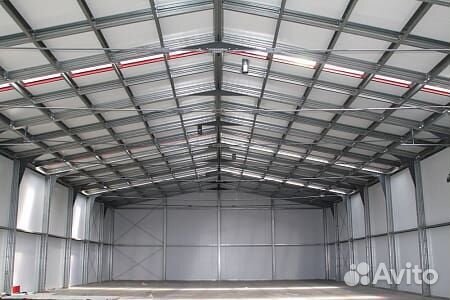 Ангар из сэндвич панелей