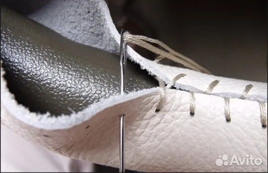 Оплетка на руль натуральная кожа