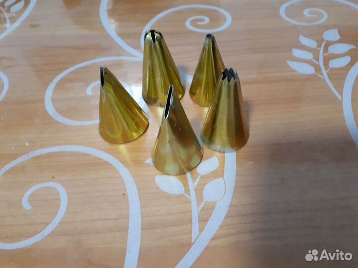 Насадки на кондитерские мешки 5шт для тортов