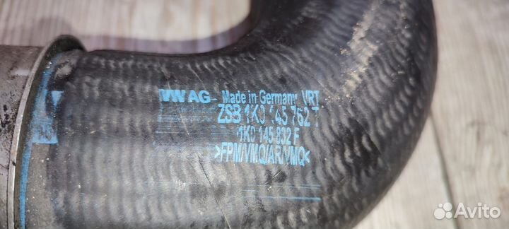 Патрубок интеркулера Volkswagen