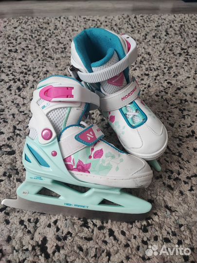 Коньки детские раздвижные размер 26-31