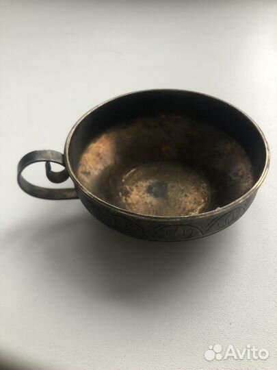 Мельхиоровая чашка