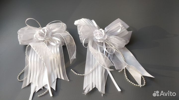Банты праздничные белые пакетом