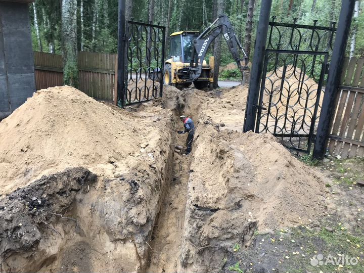 Услуги Экскаватора-погрузчика