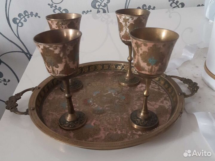 Поднос с бакалами антиквар