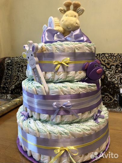 Изготовление тортов из памперсов