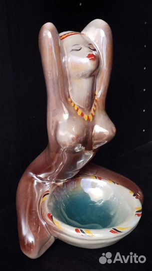 Статуэтка пепельница негритянка СССР