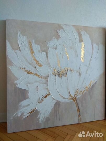 Картина, Цветок, 90*90см