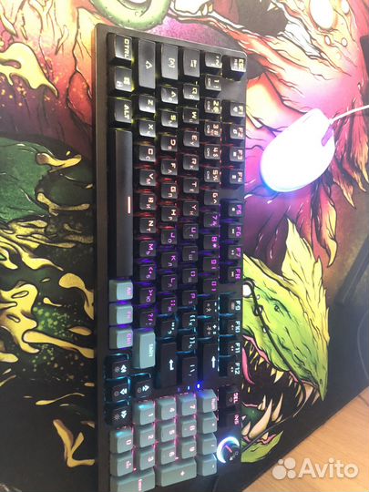 Механическаля клавиатура + наушники blody g520