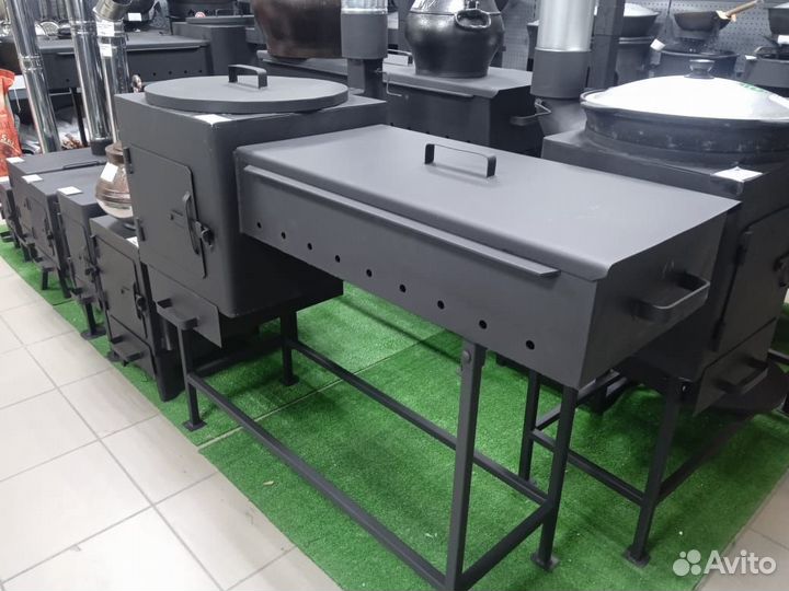 Мангал с печкой для дачи