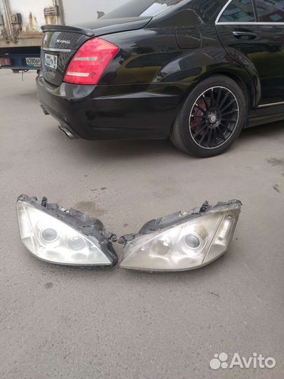 Mercedes benz w221 фара до рест