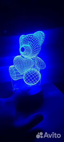 3d светильник ночник