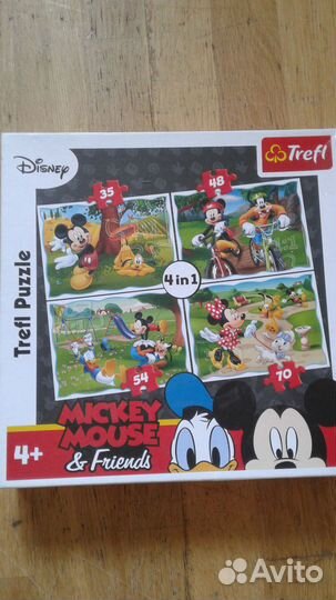 Пазлы, 4 в 1, Trefl