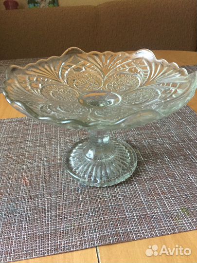 Ваза для фруктов на ножке СССР