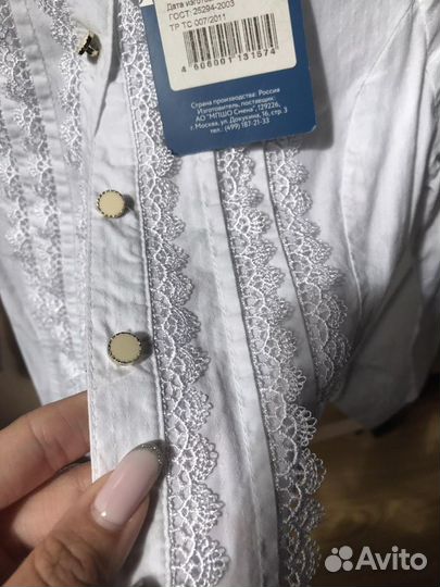 Школьная форма,Блузка белая для девочки