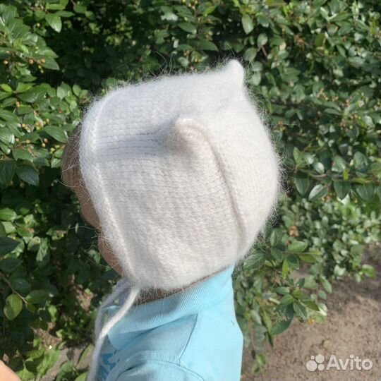 Шапка чепчик с ушками