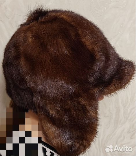 Шапка норковая б/у. Мех в отличном состоянии