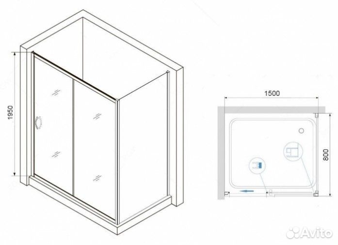 Душевой уголок RGW Passage PA-76 150x80 прозрачный