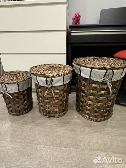 Корзина плетеная для хранения