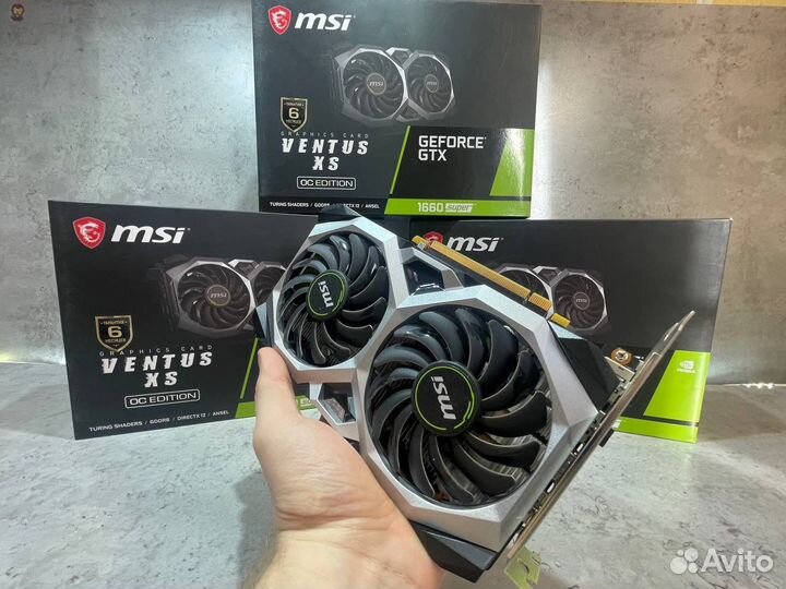 Видеокарта rtx 1660super гарантия/родная коробка