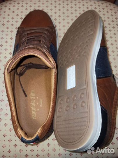 Новые кожаные кеды Pantofola D'Oro р.41-40 Италия