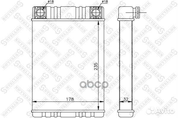 10-35144-SX радиатор печки MB W203/C209/W463/R