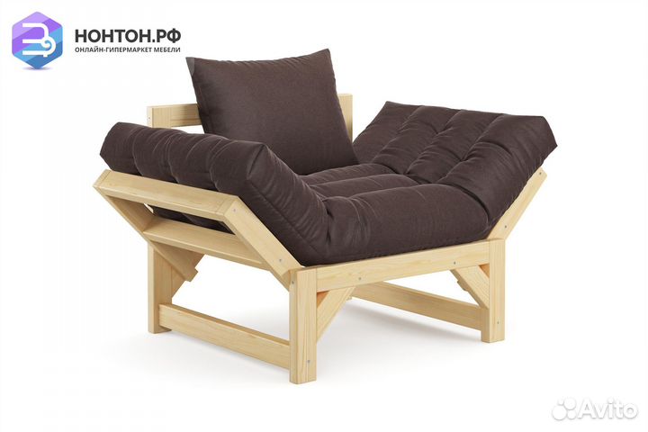 Кресло Амбер коричневое