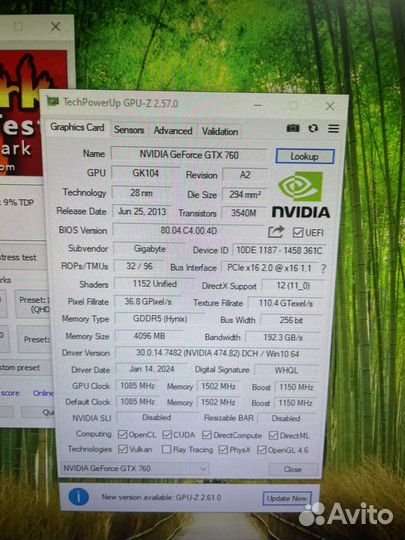 Nvidia geforce gtx 760 4gb