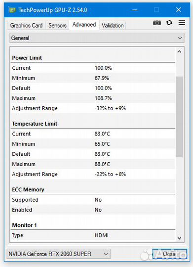 Видеокарта RTX 2060 super 8gb