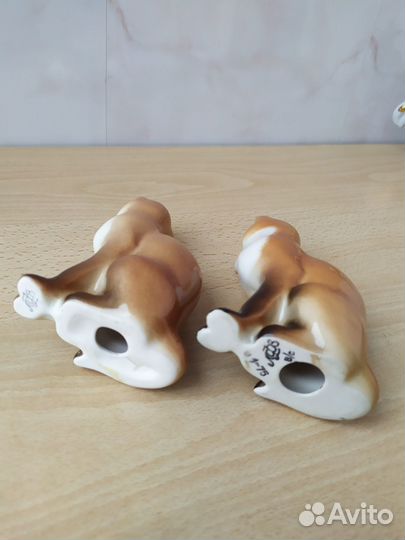 Фарфоровые статуэтки лфз лисы из личной коллекции