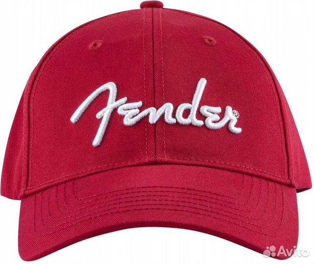Fender Logo Stretch CAP, RED кепка, цвет красный