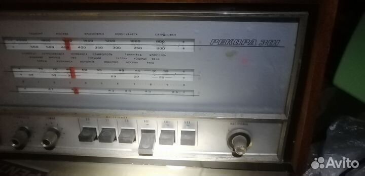 Ламповая радиола рекорд 301 укв СССР