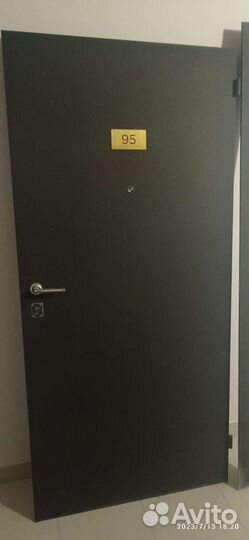 Дверь входная металлическая от застройщика