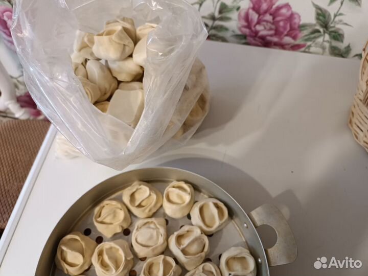 Манты с мясом и мясо-картофельные