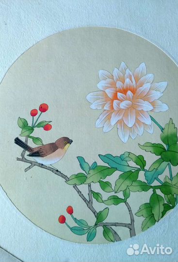 Картина на шёлке в китайском стиле