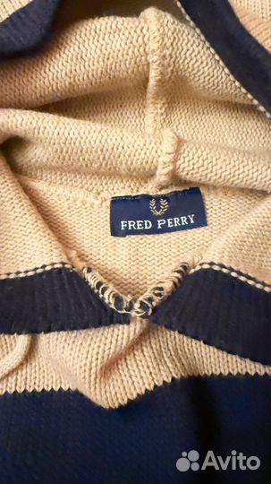 Винтажный вязаный свитер Fred perry