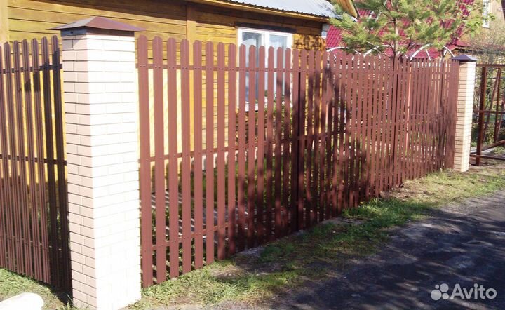 Монтаж забора под ключ