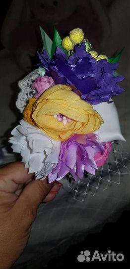 Ободок для волос ручной работы