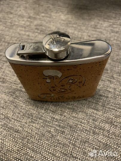 Фляжка из нержавейки 150мл. В пробке. Португалия