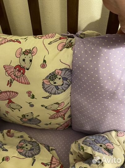 Бортики в детскую кроватку бу