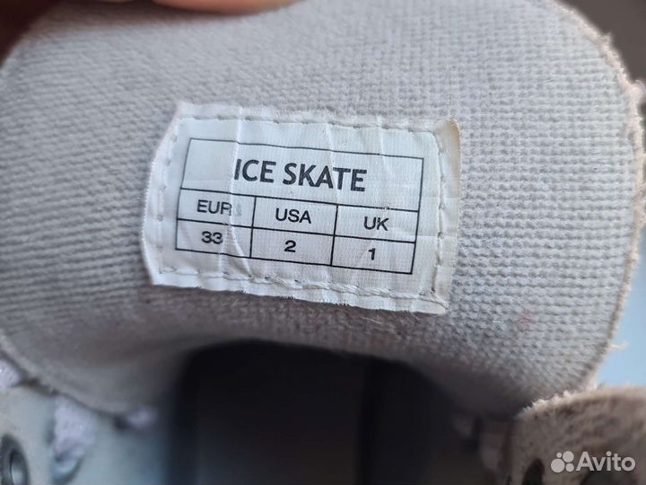 Коньки для девочки 33 размер