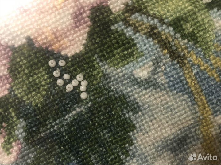 Картина вышитая крестом ручная работа